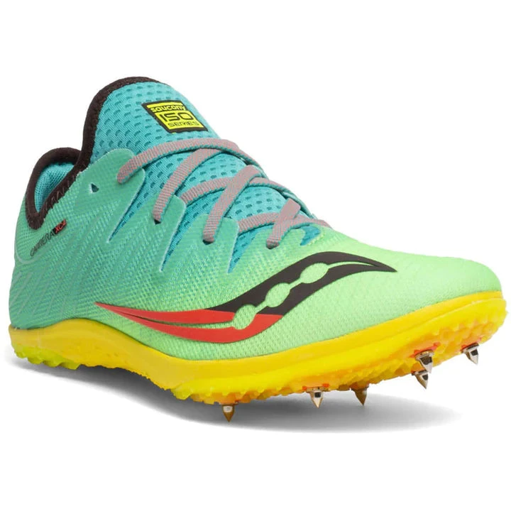 Saucony Mens Carrera XC4 Cross Country Spikes - Blue/Mutant 3 Saucony Mens Carrera XC4 Cross Country Spikes - Blue/Mutant - Image 3