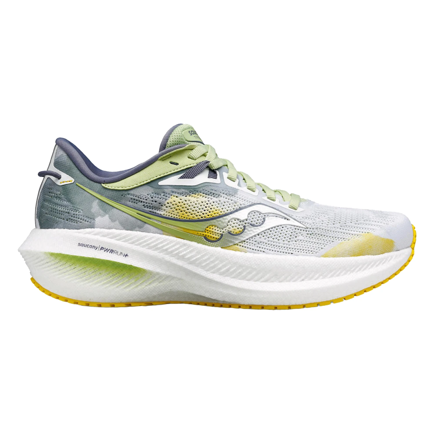 Saucony Womens Triumph 21 - White/Fern - Neutral 1 Saucony Womens Triumph 21 - White/Fern - Neutral