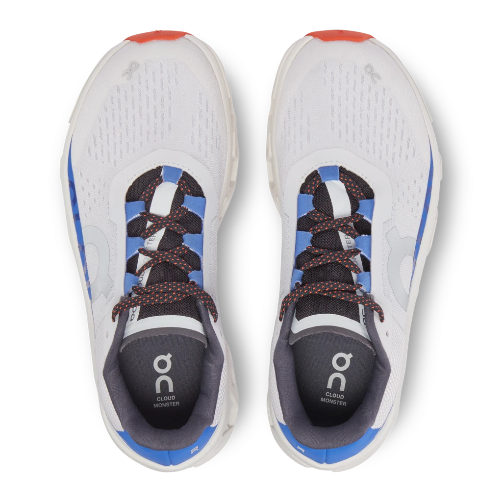 On Running ON Womens Cloudmonster - Frost/Cobalt 3 On Running ON Womens Cloudmonster - Frost/Cobalt - Image 3