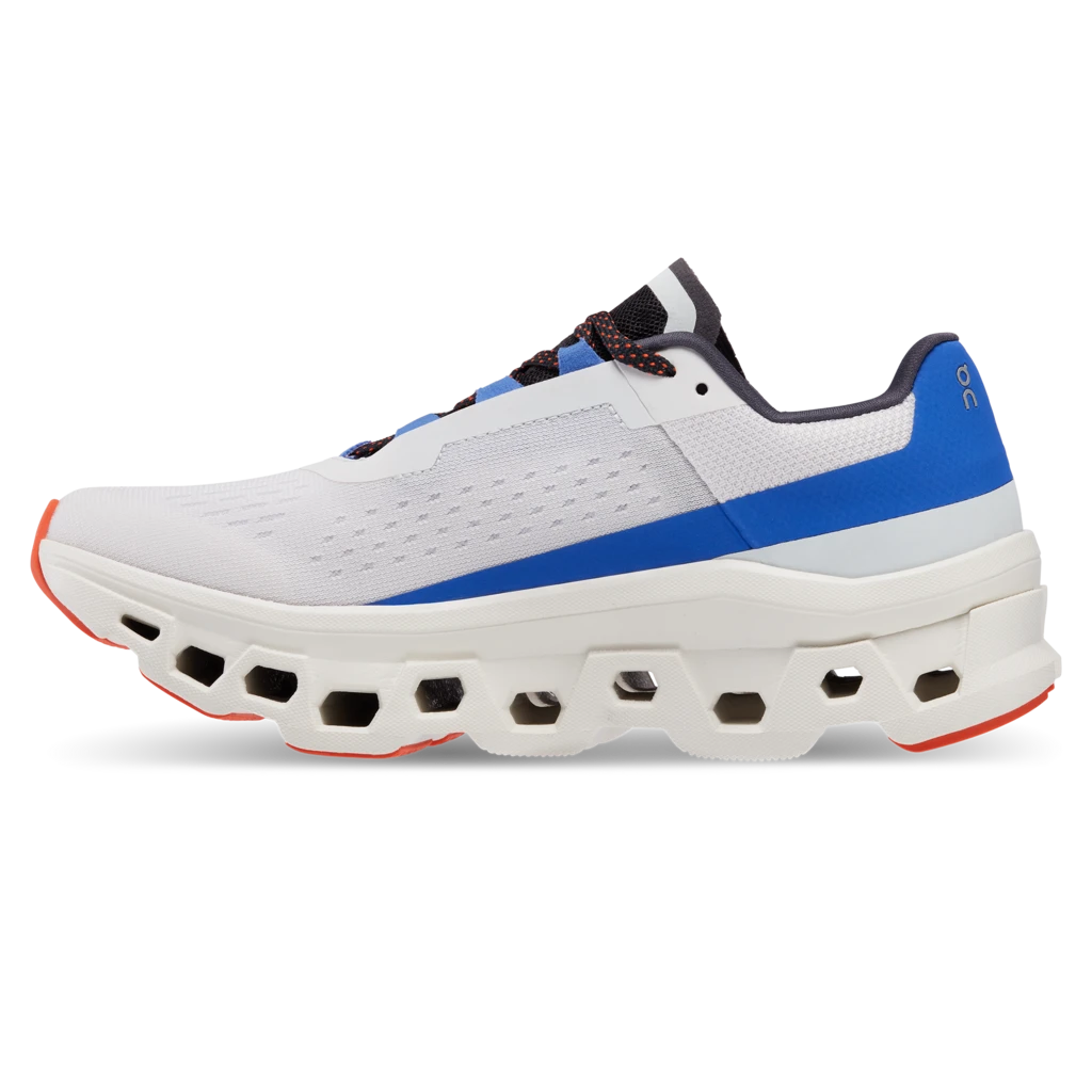 On Running ON Womens Cloudmonster - Frost/Cobalt 4 On Running ON Womens Cloudmonster - Frost/Cobalt - Image 4