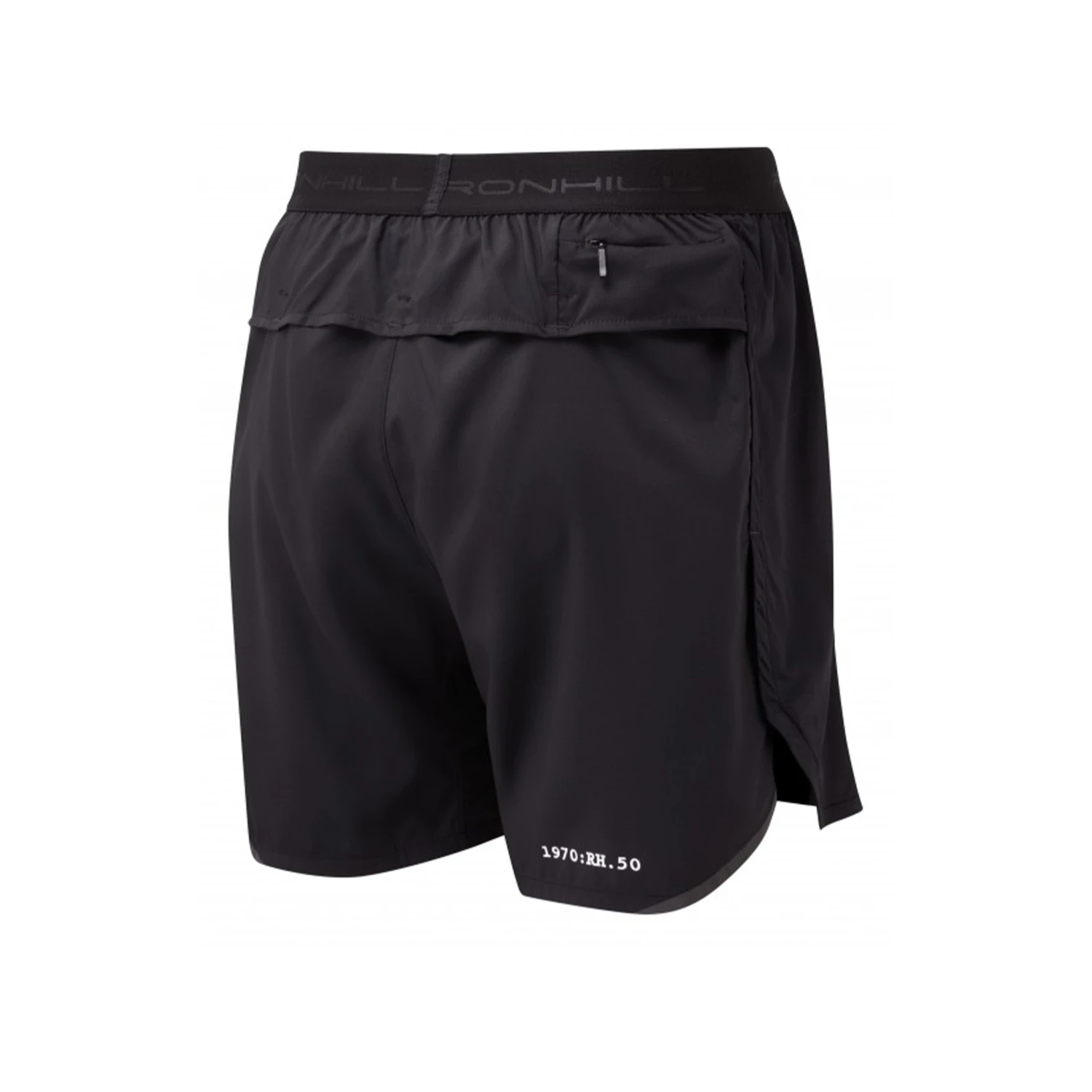 RonHill Mens Tech Revive 5'' Shorts - All Black 2 RonHill Mens Tech Revive 5'' Shorts - All Black - Image 2