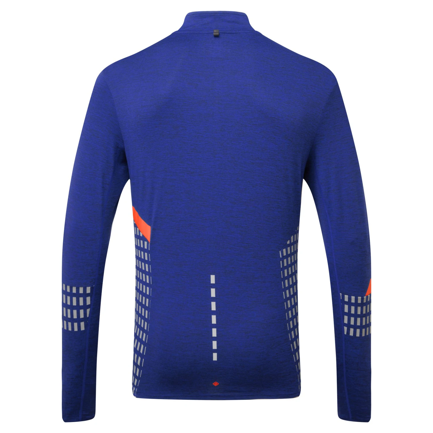 RonHill Mens Tech Afterhours 1/2 Zip Tee - Cobalt Marl/Flame/Reflect 2 RonHill Mens Tech Afterhours 1/2 Zip Tee - Cobalt Marl/Flame/Reflect - Image 2
