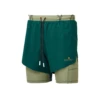 RonHill Mens Tech Distance Twin Short - Deep Lagoon/Woodland