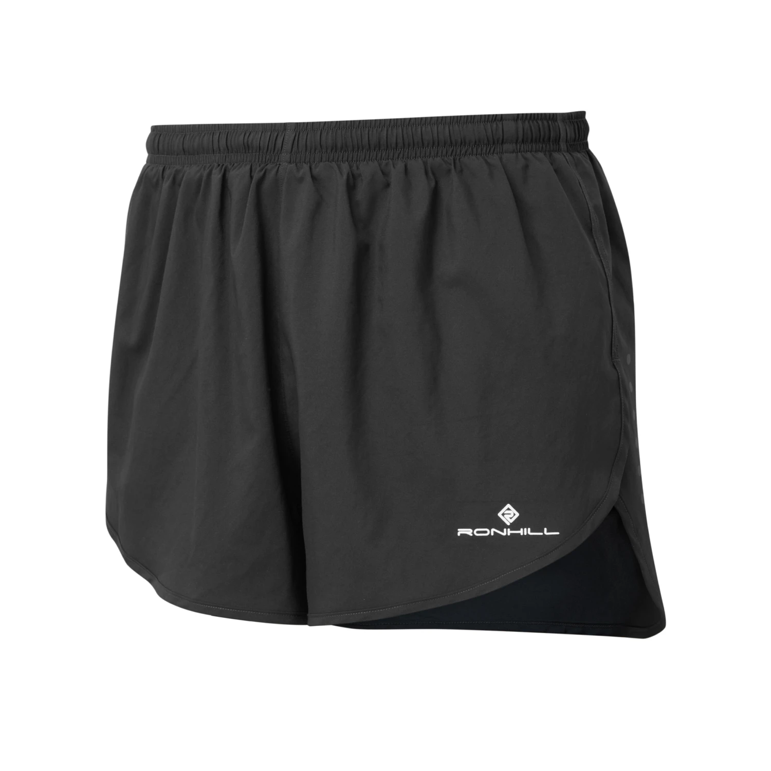 RonHill Mens Core Racer Short SS23 - Black/Bright White 1 RonHill Mens Core Racer Short SS23 - Black/Bright White