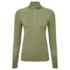 RonHill Womens Tech Afterhours 1/2 Zip Tee - Woodland/Thistle/Reflect
