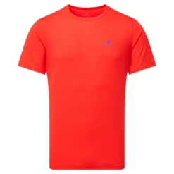 RonHill Mens Core S/S Tee - Flame/Cobalt