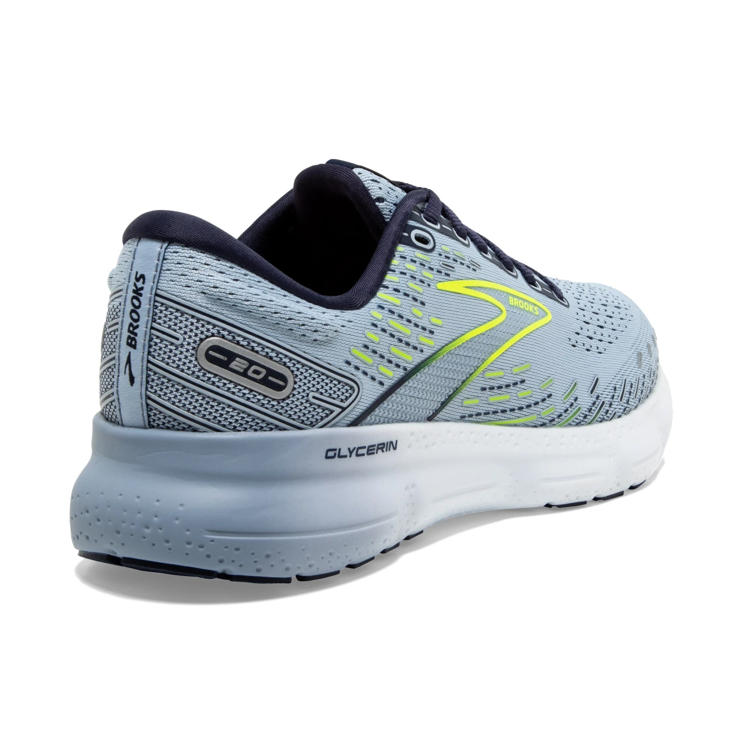 Brooks Womens Glycerin 20 - Light Blue/Peacoat/Nightlife - Neutral 5 Brooks Womens Glycerin 20 - Light Blue/Peacoat/Nightlife - Neutral - Image 5