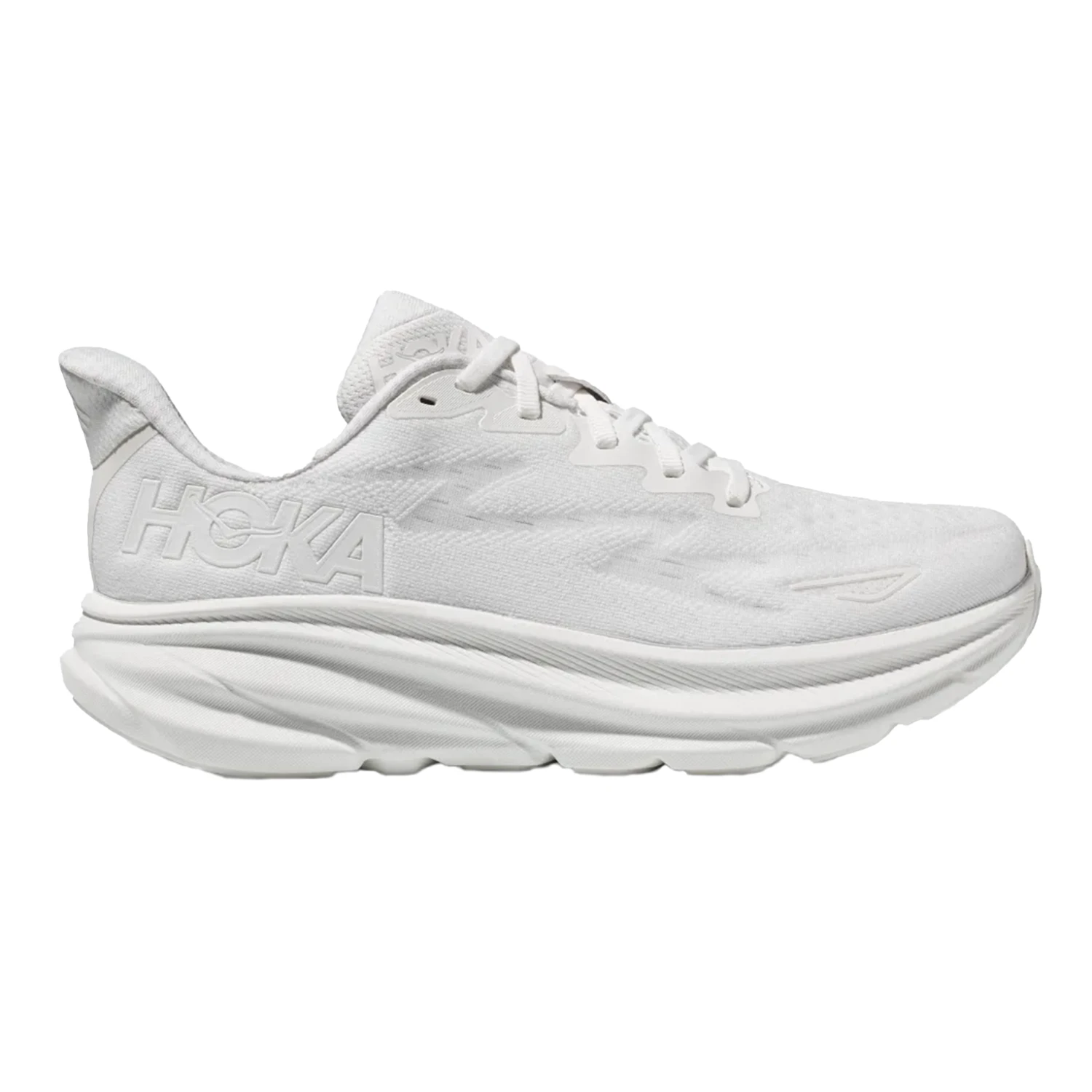 Hoka Womens Clifton 9 - White/White - Neutral 1 Hoka Womens Clifton 9 - White/White - Neutral
