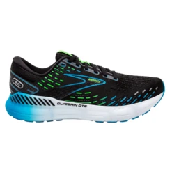 Brooks Mens Glycerin GTS 20 - Black/Hawaiian Ocean/Green - Stability