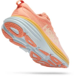 Hoka Womens Bondi 8 - Shell Coral/Peach Parfait - Neutral 12 Hoka Womens Bondi 8 - Shell Coral/Peach Parfait - Neutral -Sportswear hoka one one bondi 8 running shoes women shell coral peach parfait 6