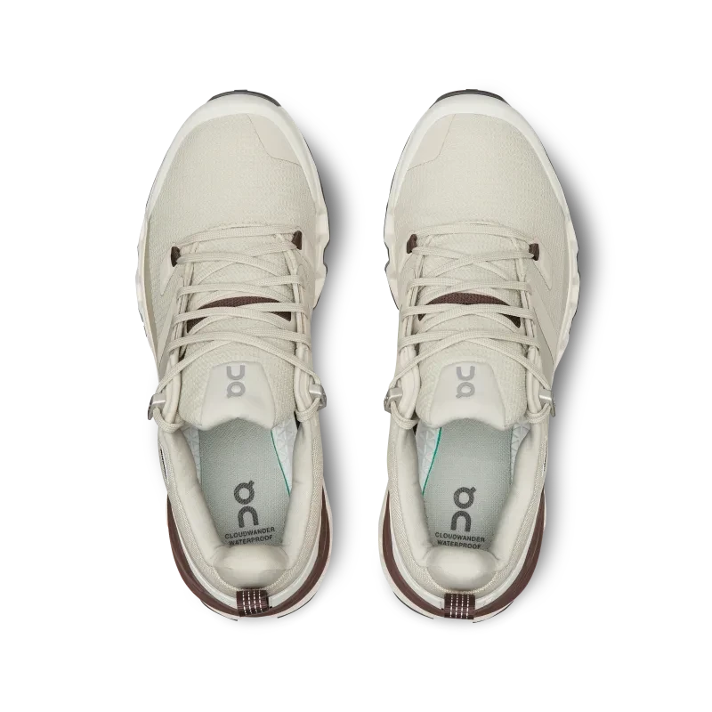 On Running ON Womens Cloudwander Waterproof - Sand/Ivory - Trail 4 On Running ON Womens Cloudwander Waterproof - Sand/Ivory - Trail - Image 4