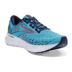 Brooks Mens Glycerin 20 - Blue/Navy/Coral - Neutral -Sportswear s l1600 fb3ac620 41d2 476e b7b4 babb4ed58258