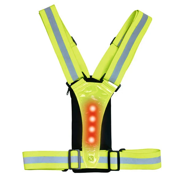 Up Ultimate Performance Stile Reflective LED Run Vest & Phone Carrier - Fluorescent Yellow 3 Up Ultimate Performance Stile Reflective LED Run Vest & Phone Carrier - Fluorescent Yellow - Image 3