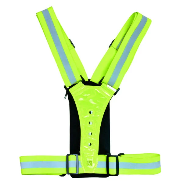 Up Ultimate Performance Stile Reflective LED Run Vest & Phone Carrier - Fluorescent Yellow 2 Up Ultimate Performance Stile Reflective LED Run Vest & Phone Carrier - Fluorescent Yellow - Image 2