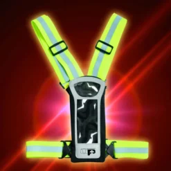 Up Ultimate Performance Stile Reflective LED Run Vest & Phone Carrier - Fluorescent Yellow 7 Up Ultimate Performance Stile Reflective LED Run Vest & Phone Carrier - Fluorescent Yellow -Sportswear stile vest led